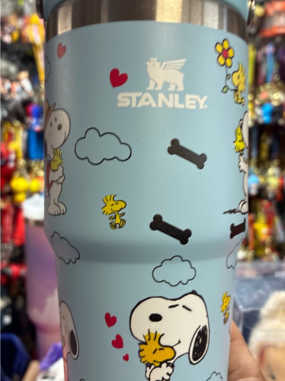 Stanley Snoopy & Woodstock Light Blue Insulated Tumbler